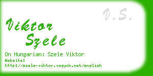 viktor szele business card